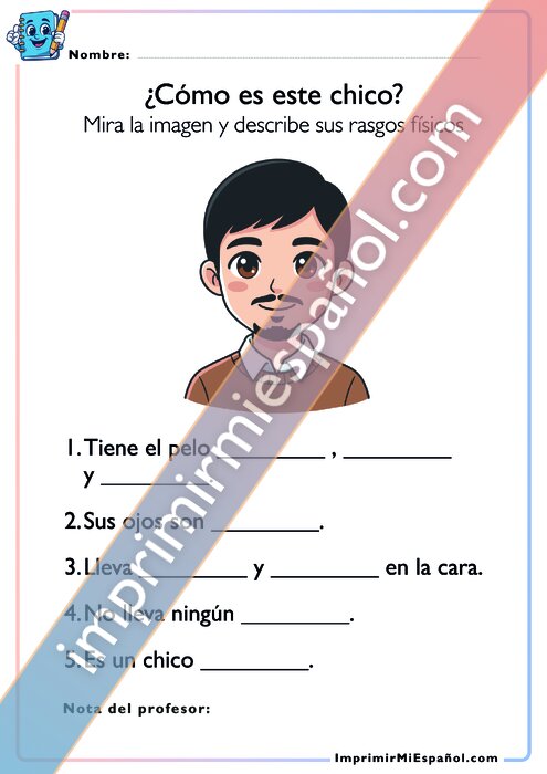 ¿Cómo es este chico? – Descripción física