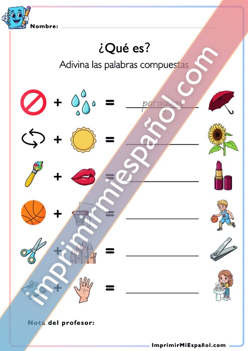 ¿Qué es? Palabras compuestas