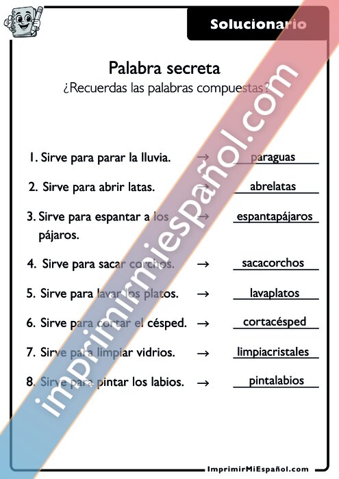 Clave de respuestas