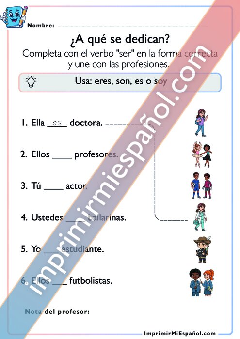 ¿A qué se dedican? – Profesiones y verbo ser