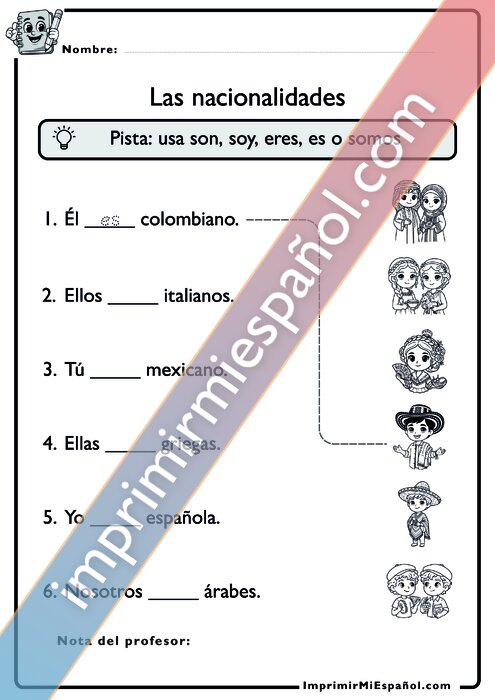 Para colorear