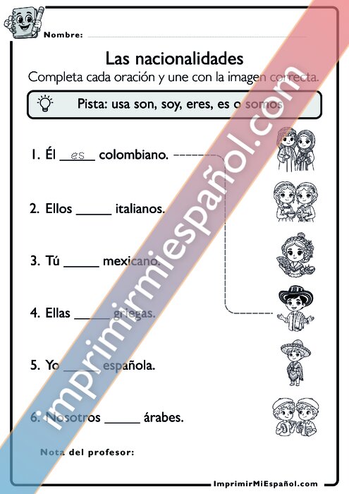 Para colorear