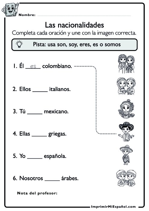 Para colorear