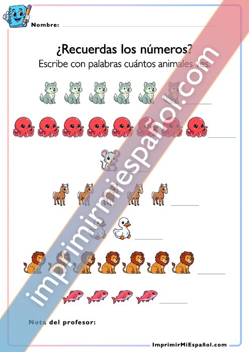 ¿Recuerdas los números?