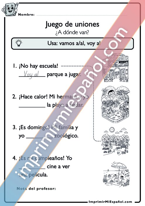 Para colorear