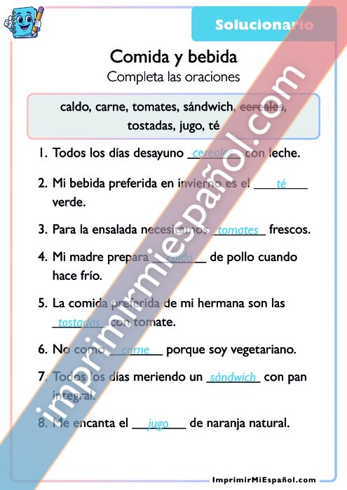 Clave de respuestas