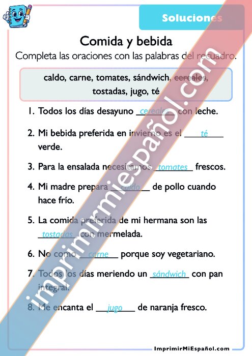 Clave de respuestas