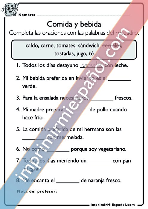 Para colorear