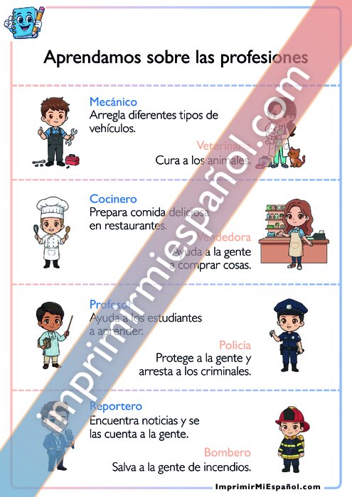 Aprendamos sobre las profesiones