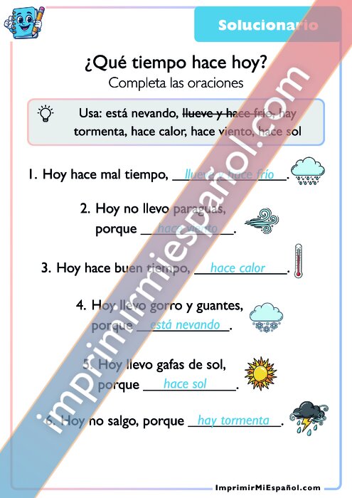 Clave de respuestas