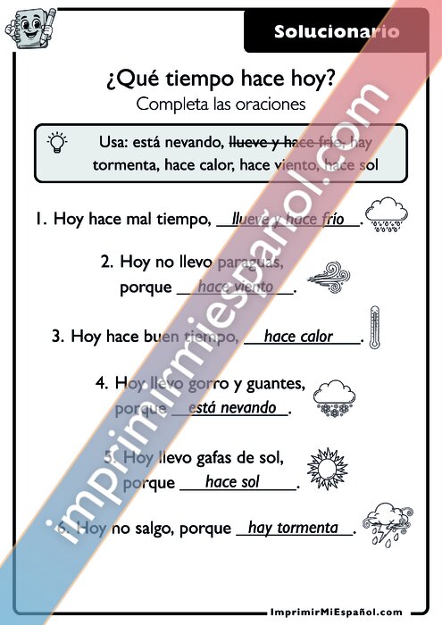 Clave de respuestas