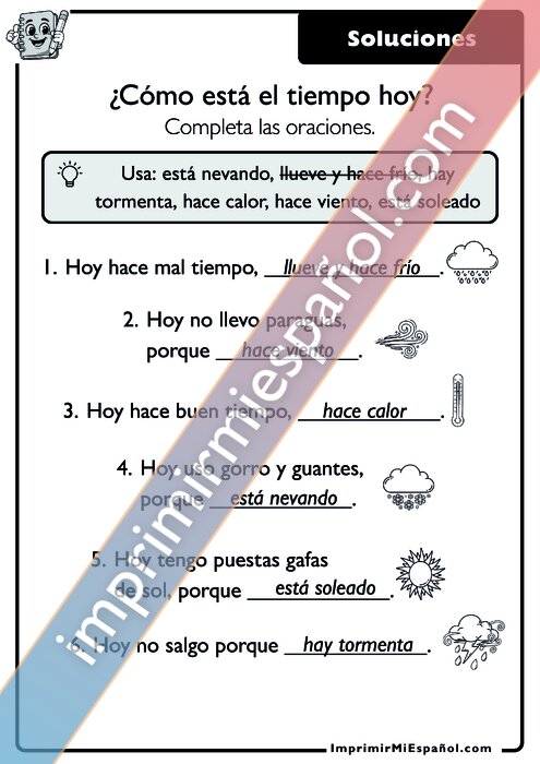 Clave de respuestas