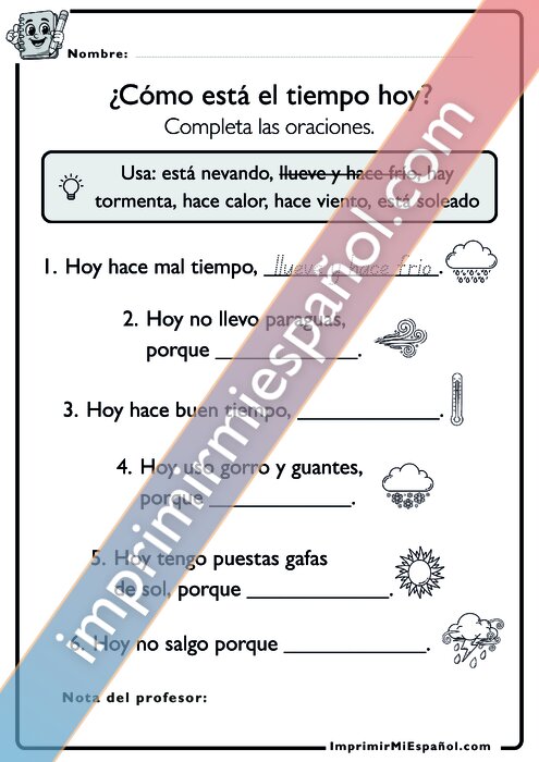 Para colorear