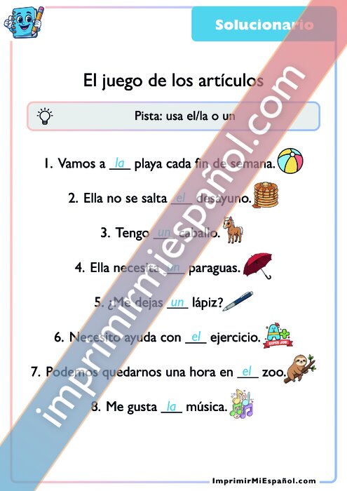 Clave de respuestas
