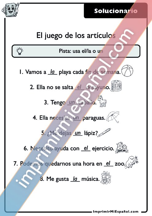 Clave de respuestas