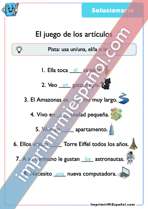Clave de respuestas