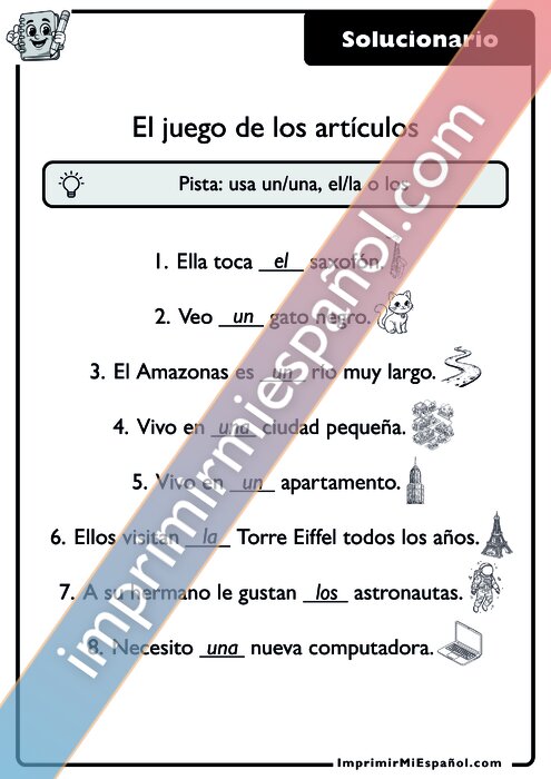Clave de respuestas