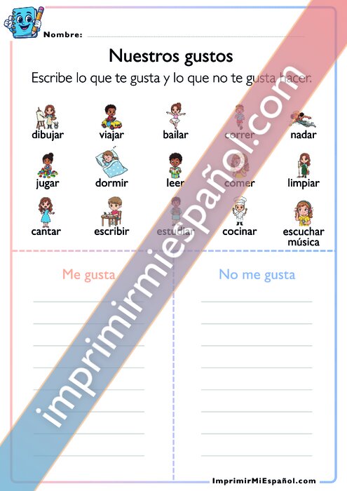 Nuestros gustos - me gusta, no me gusta