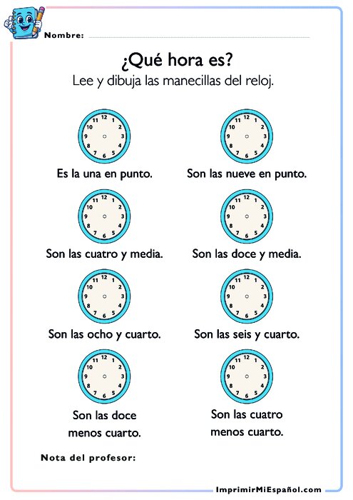 Diversión de reloj