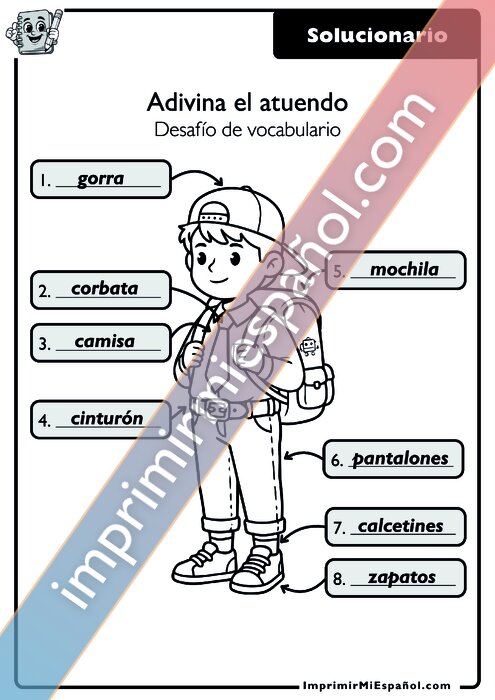 Clave de respuestas