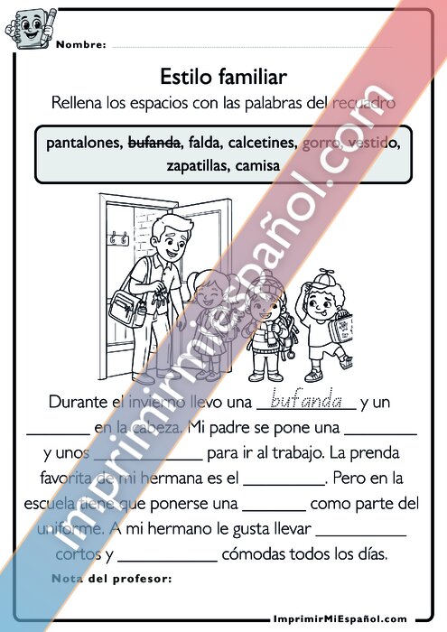 Para colorear