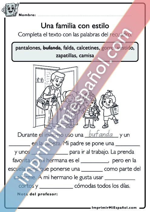 Para colorear