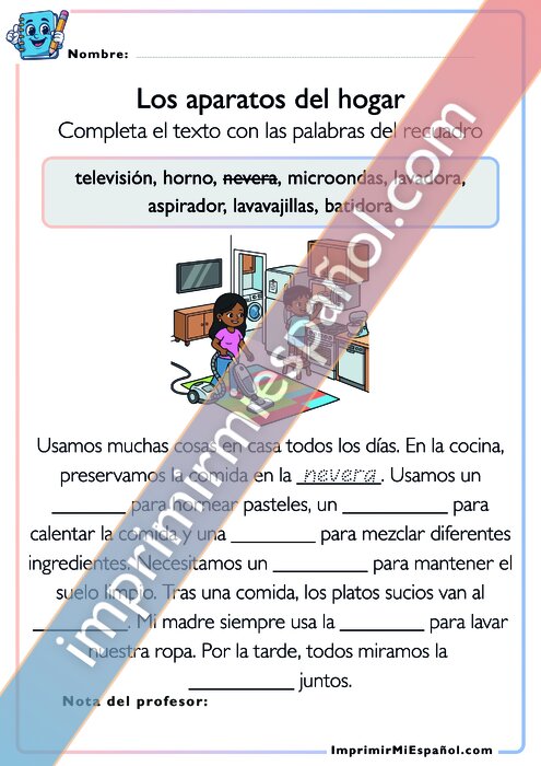 Electrodomésticos en casa