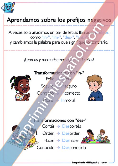 Prefijos negativos