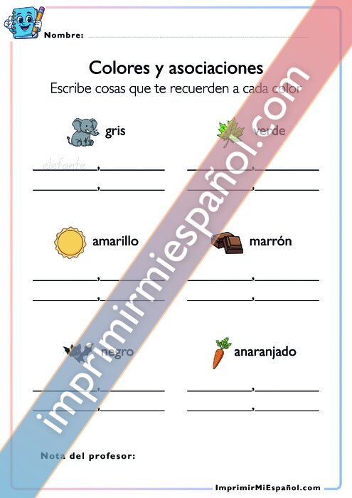 Colores y asociaciones