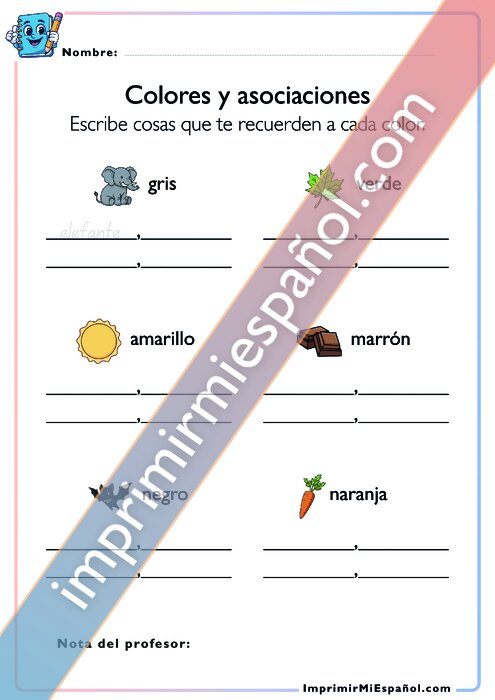 Colores y asociaciones
