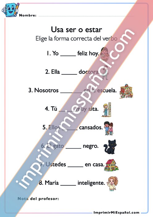 Los verbos ser y estar