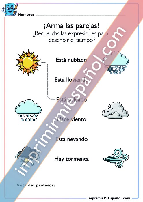 ¡Arma las parejas! - Tiempo atmosférico