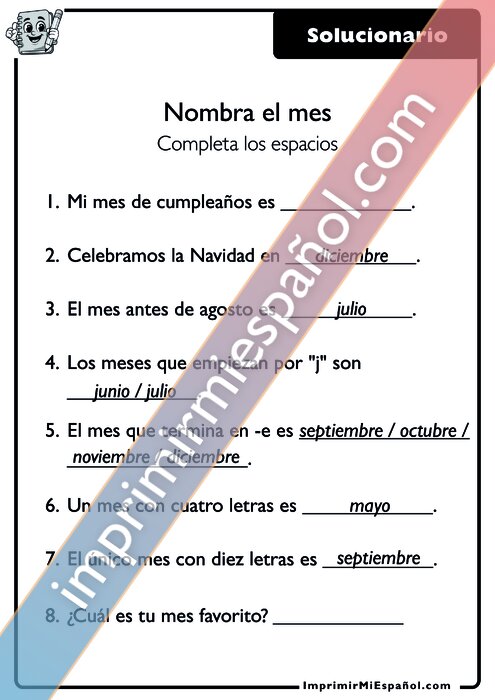 Clave de respuestas