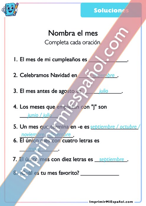 Clave de respuestas
