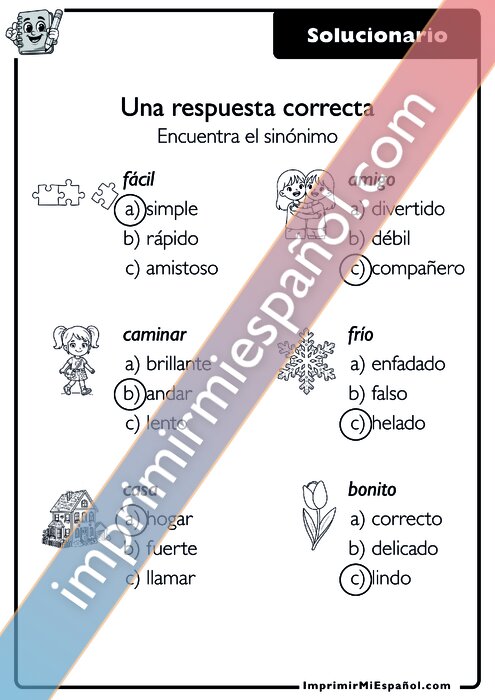Clave de respuestas