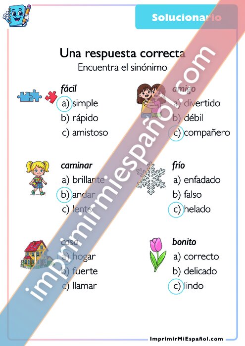 Clave de respuestas