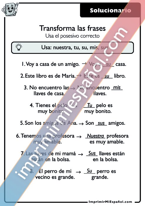 Clave de respuestas