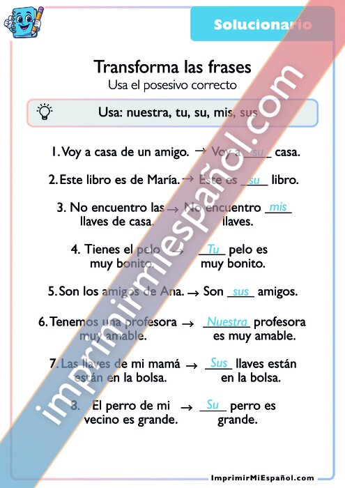 Clave de respuestas
