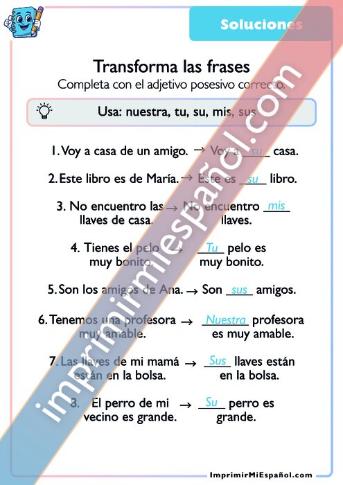 Clave de respuestas