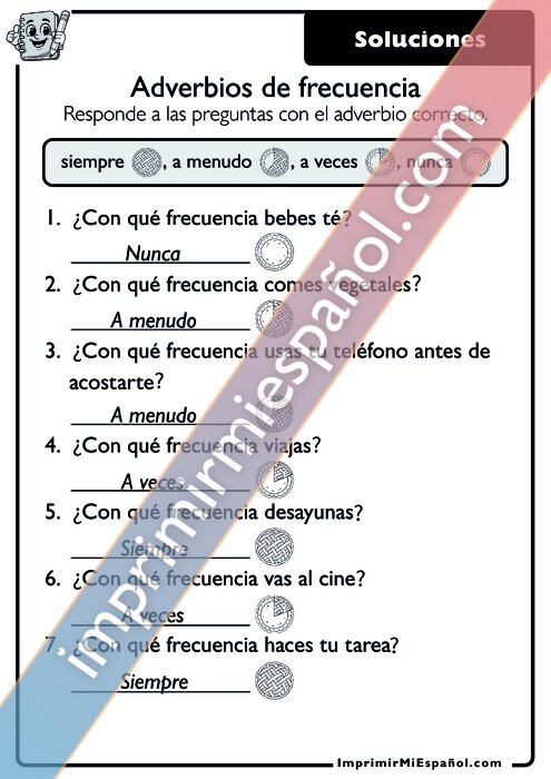 Clave de respuestas