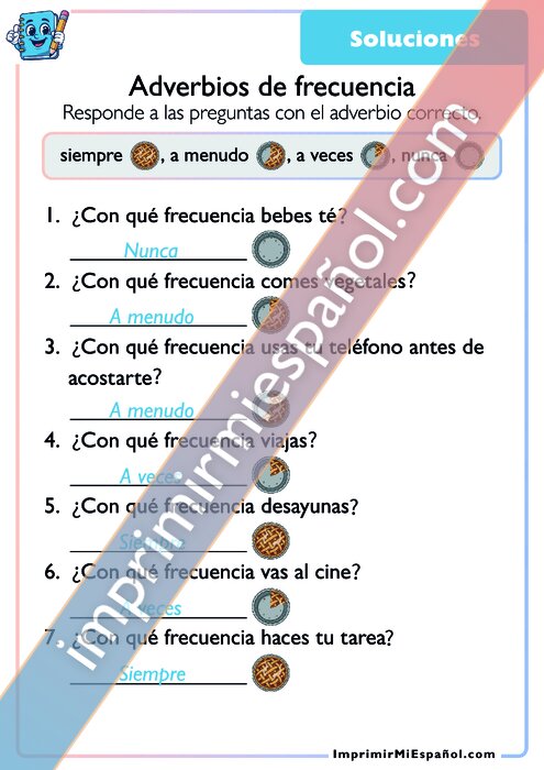 Clave de respuestas