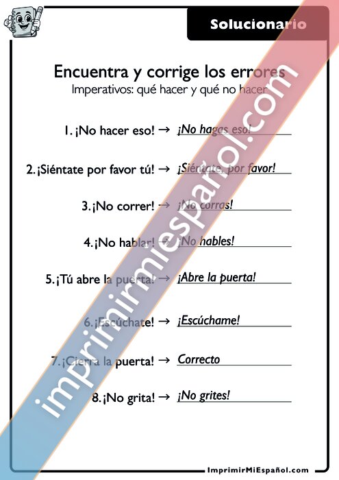 Clave de respuestas