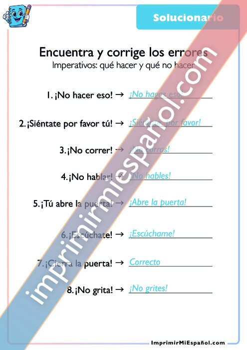 Clave de respuestas