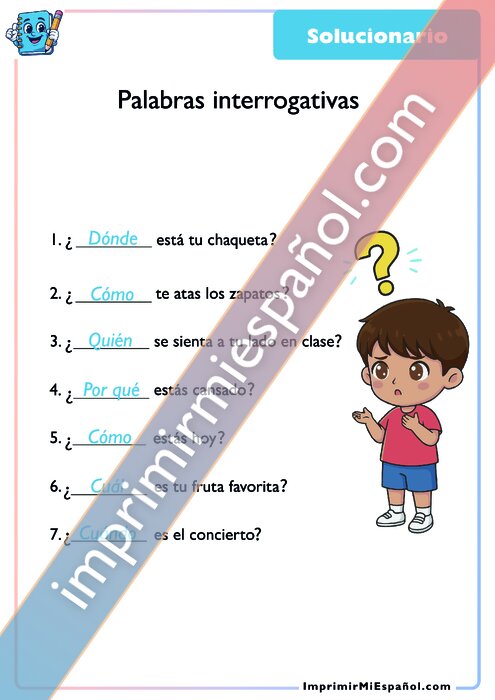 Clave de respuestas