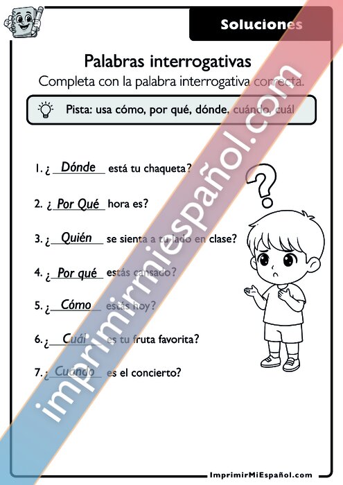 Clave de respuestas