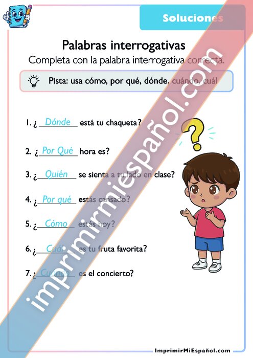 Clave de respuestas