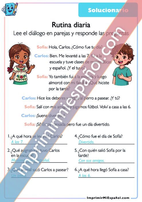 Clave de respuestas