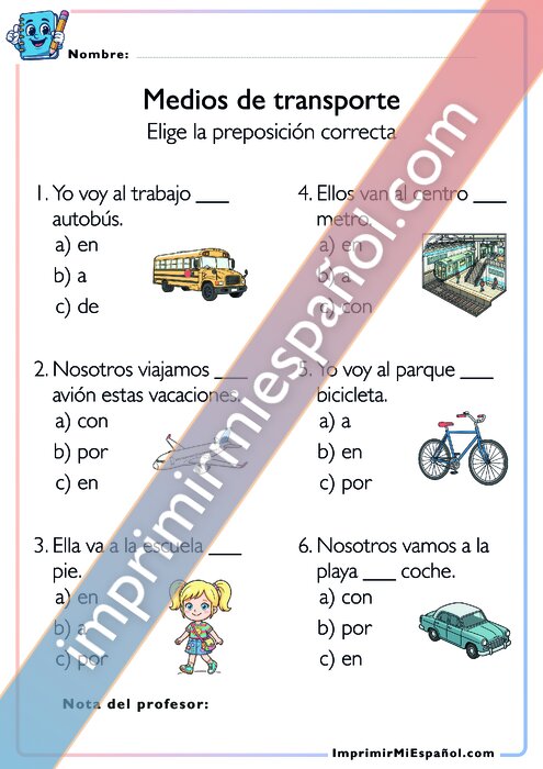 Medios de transporte