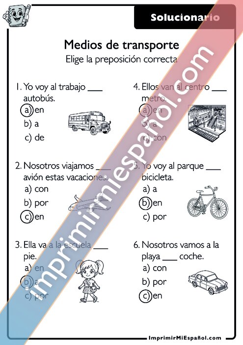 Clave de respuestas