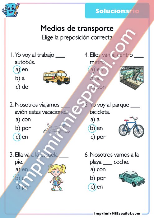Clave de respuestas